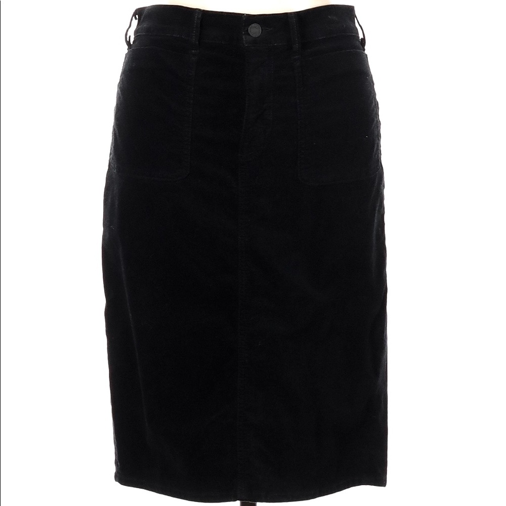 MOTHER Corduroy Skirt (Black) Sz 30